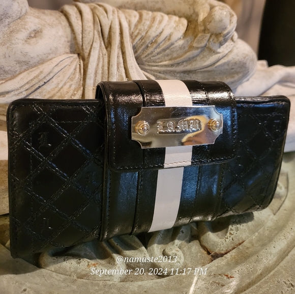 L.A.M.B. by Gwen Stefani Vachetta Leather Clutch-Wallet Designer Celebrity #50 - Picture 3 of 17